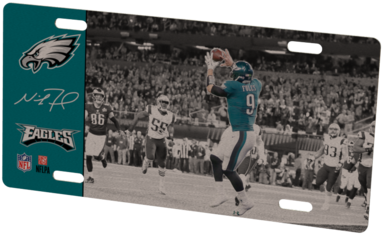 Philadelphia Eagles Helmet Frame & Nick Foles Metal - Philadelphia Eagles (480x360), Png Download