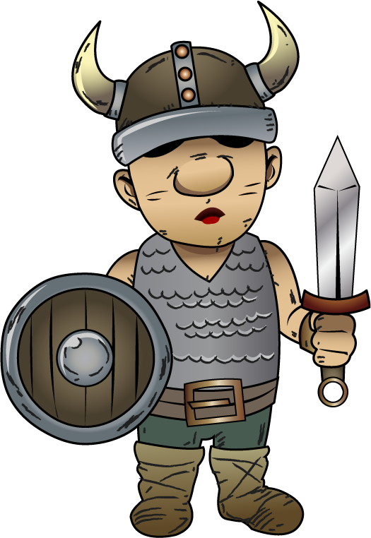 Caveman Clipart Badass - Viking Clipart (525x762), Png Download