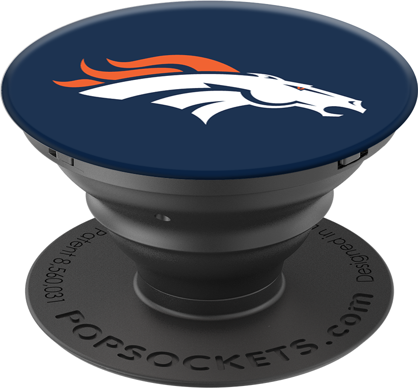 0 Den Broncos Helmet Gloss Bk Single Front - Infinity Gauntlet Pop Socket (1000x1000), Png Download