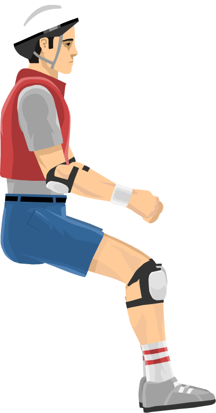 Happy Wheels Pogo Man (432x827), Png Download