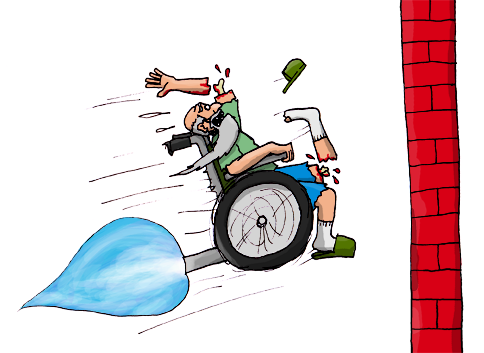 Happy Wheels Super Mario Bros - Happy Wheels Fan Characters (484x353), Png Download