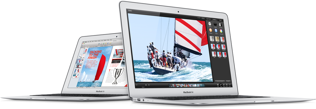 Macbook Air New - Apple Macbook Air 13 Png (600x265), Png Download