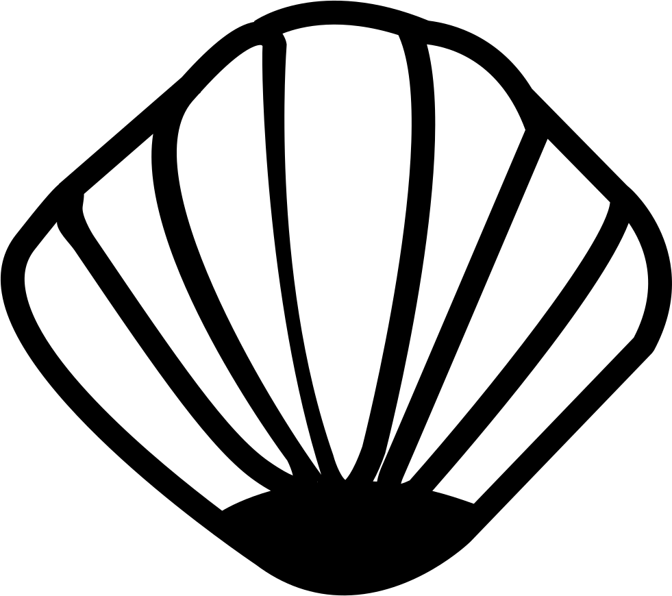 Clam Shell - - Iconos De Almeja (981x870), Png Download