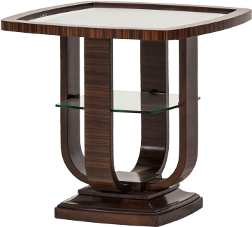Cloche End Table - Aico Cloche End Table By Michael Amini 10202-32 (600x510), Png Download