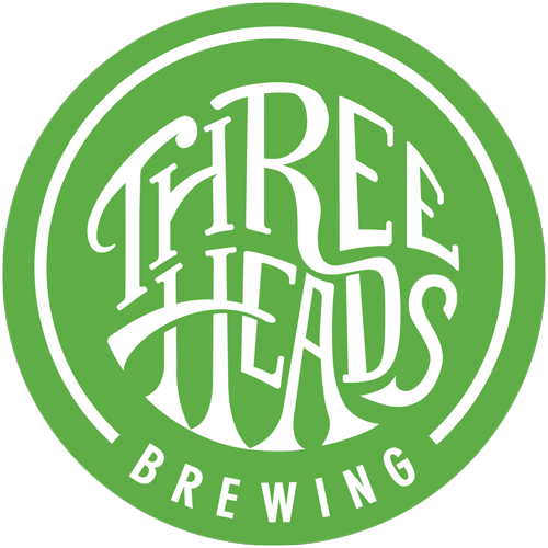 Three Heads Brewing Logo (500x500), Png Download