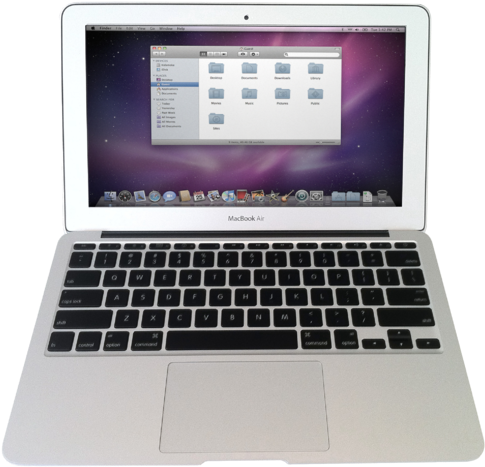 Late 2010 Macbook Air Edit - Macbook Air (506x480), Png Download