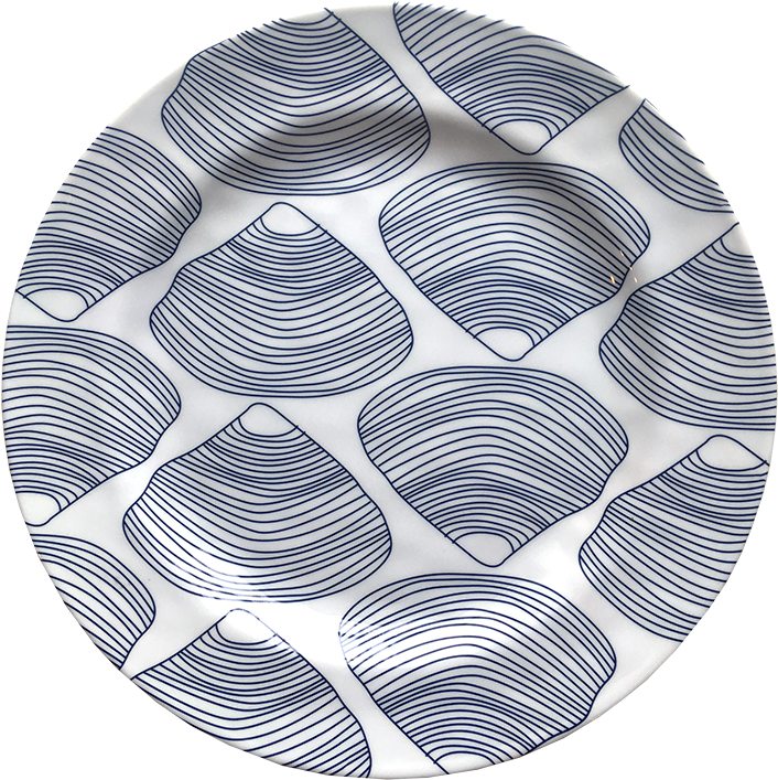 Melamine Clamshell Dinner Plate - Circle (726x723), Png Download
