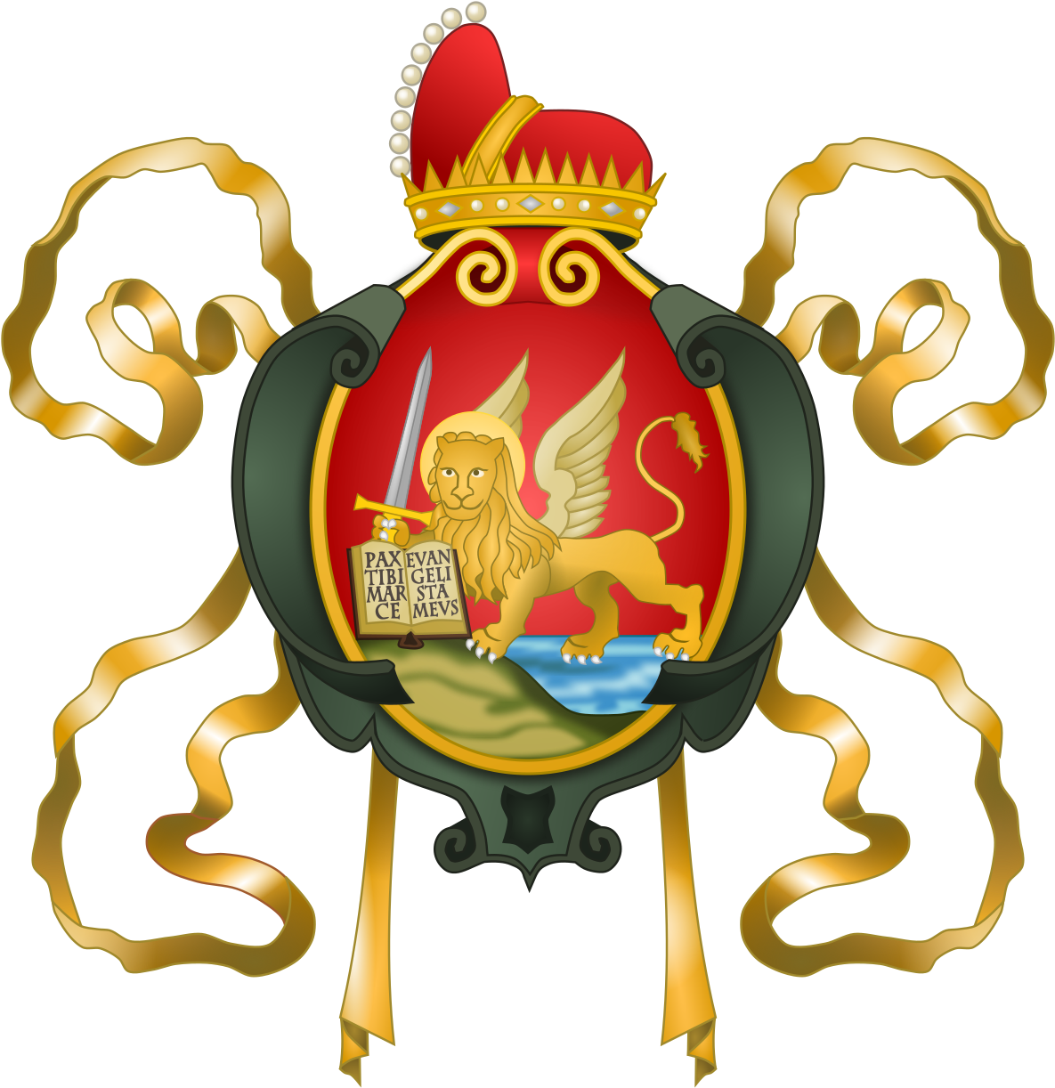 Venetian Coat Of Arms (1200x1237), Png Download