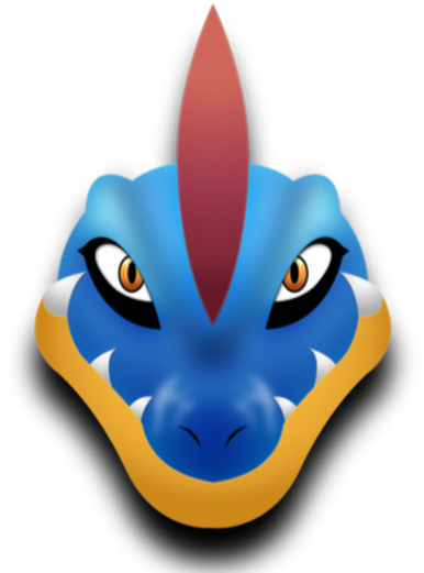 Photo - Feraligatr Face (530x532), Png Download