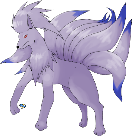 Feraligatr - Pokemon Ice Ninetales Transparent (438x451), Png Download