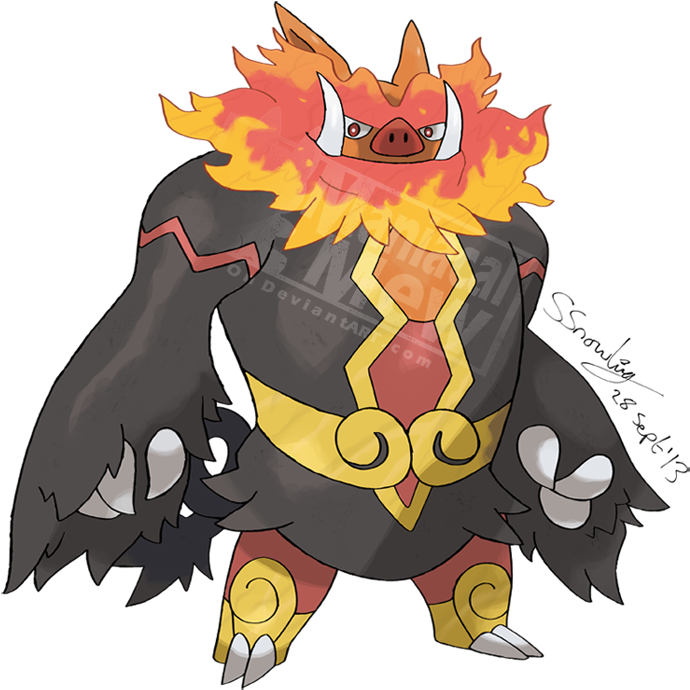 Png - Pokemon Tepig Mega Evolution (700x707), Png Download