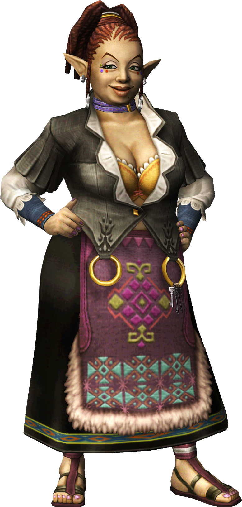 Does Cia Have The Biggest Breasts In A Nintendo Game - Telma Zelda Twilight Princess (965x2014), Png Download
