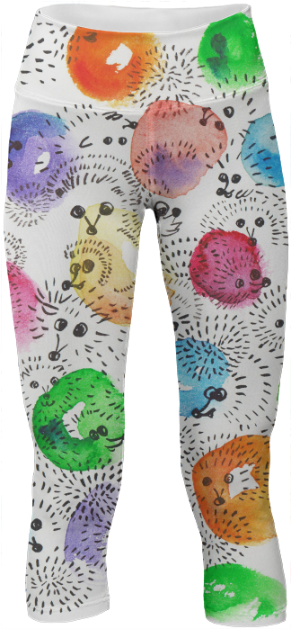 Hedgehog Polka Dot Yoga Pant $65 - Pajamas (400x719), Png Download