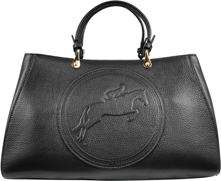 Gold Zip Top Close Oil-rubbed Edges Cream Satin Logo - Bag (1024x878), Png Download