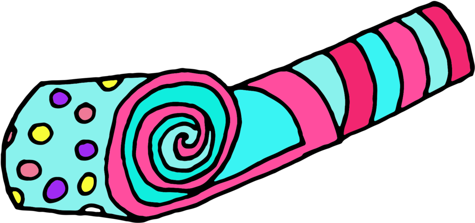 Party Blower Copy 2 - Party Horn (1000x1000), Png Download