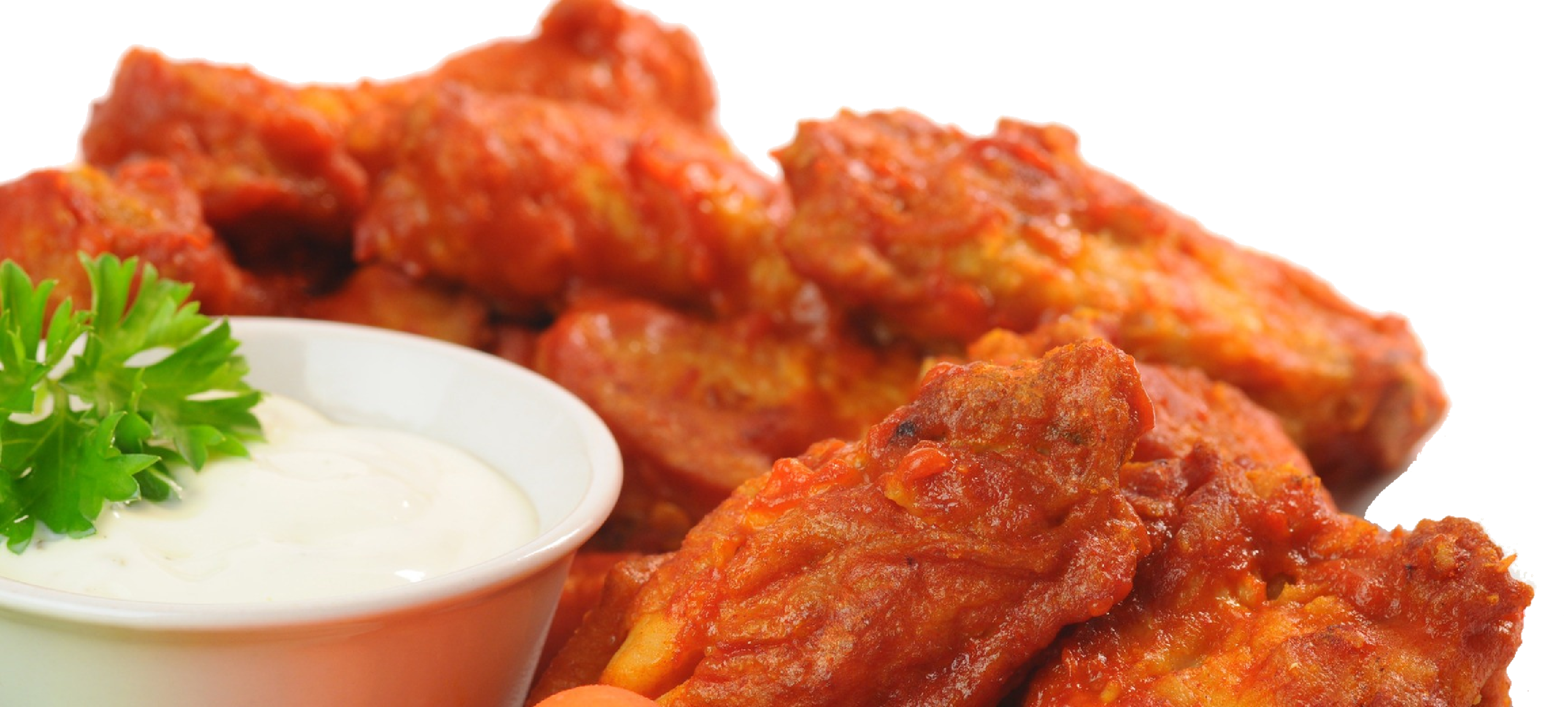 Wing It For Kids Sake - Chicken Wing (2857x1289), Png Download