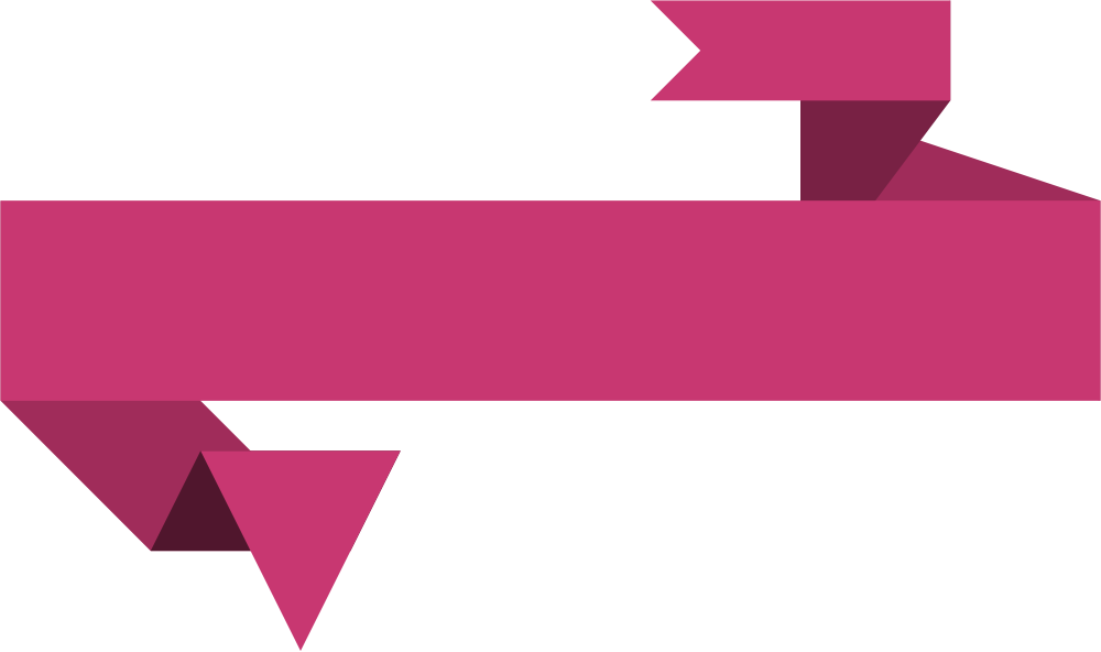 Simple Banner Png Graphic Library Stock - Origami Banners Vectors Png (1000x592), Png Download