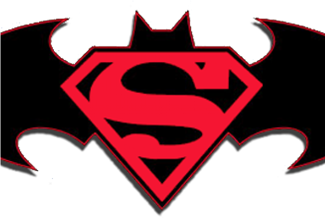 Batman Vs Superman Logo Png - Draw Superman And Batman (640x480), Png Download