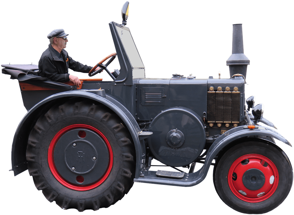 Tractor Side View Png - Bulldog Traktor (1280x846), Png Download