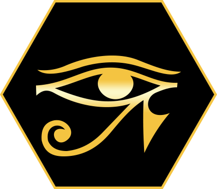 Hex Horus - Eye Of Ra Design Silver Plated Earrings (446x388), Png Download