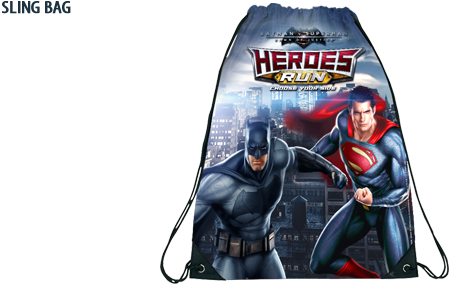 Batman Vs Superman Run 2016 Sling Bag - Guide To The Caped Crusader / Guide (600x300), Png Download