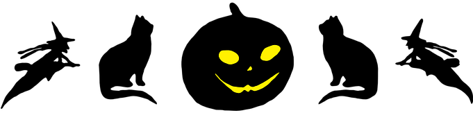 Halloween Silhouettes Pumpkin Jack O Lante - Bí Ngô Halloween Vector (680x340), Png Download