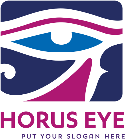 Vector Horus Eye Logo Illustration Template - Eye Of Horus (640x640), Png Download