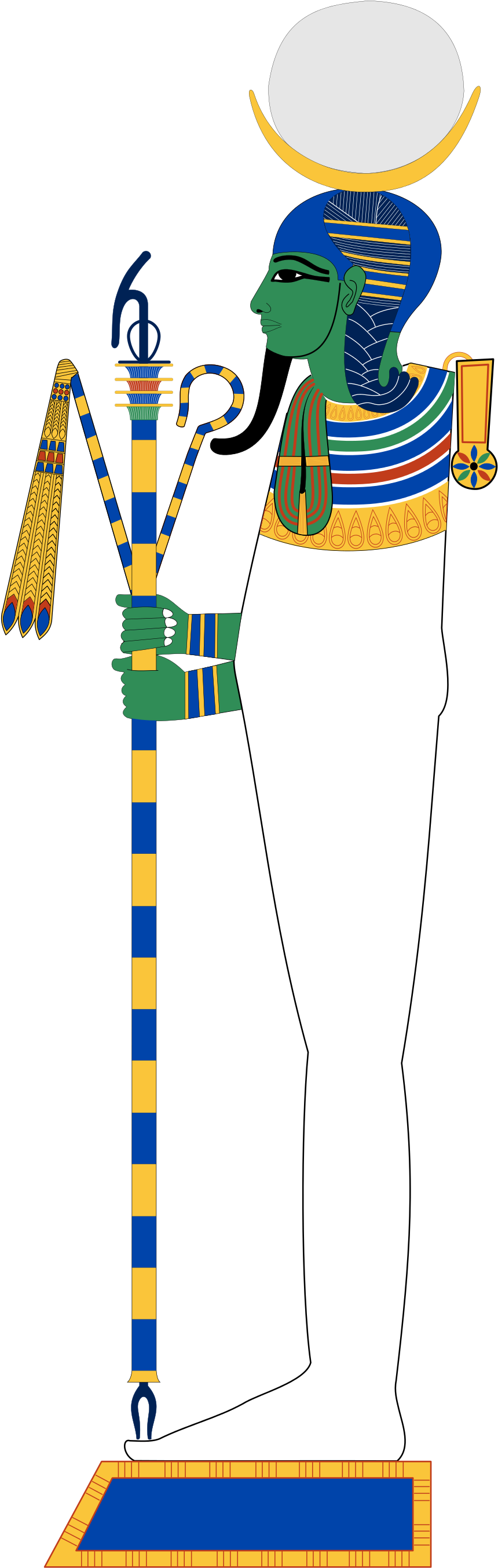 Khonsu Egyptian Gods (1200x2743), Png Download