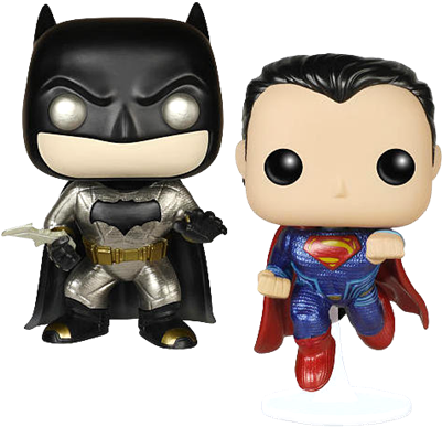 Batman Vs Superman - Pop Figures Batman Vs Superman (400x400), Png Download