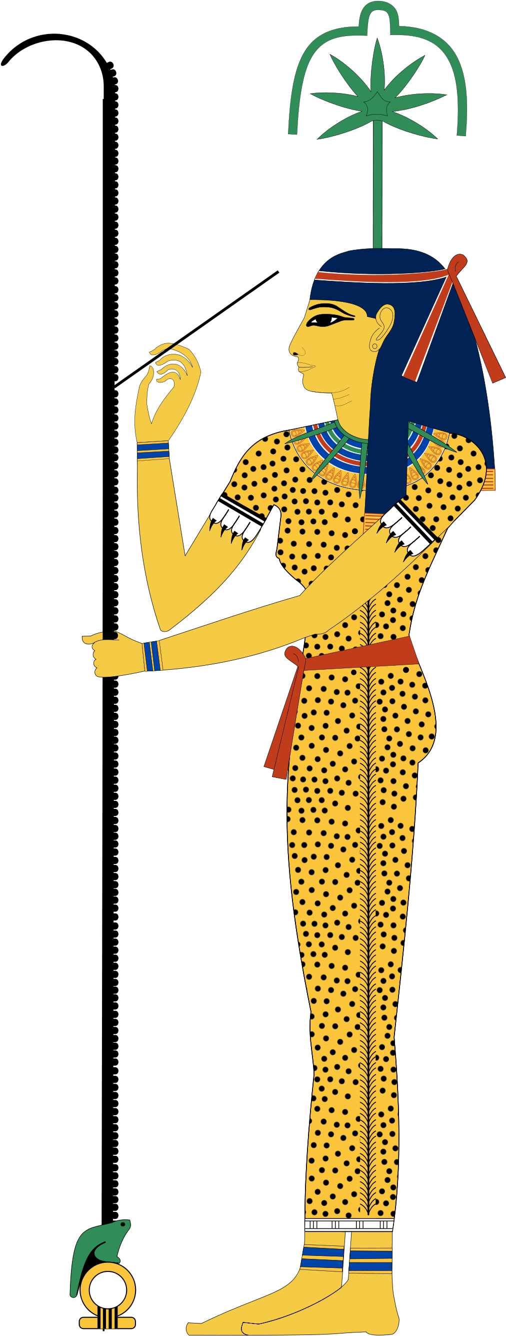 Seshat Goddess (1200x2709), Png Download