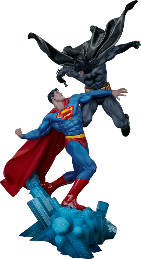 Batman Vs Superman Diorama - Sideshow Collectibles 2018 Batman Vs Superman Diorama (480x860), Png Download