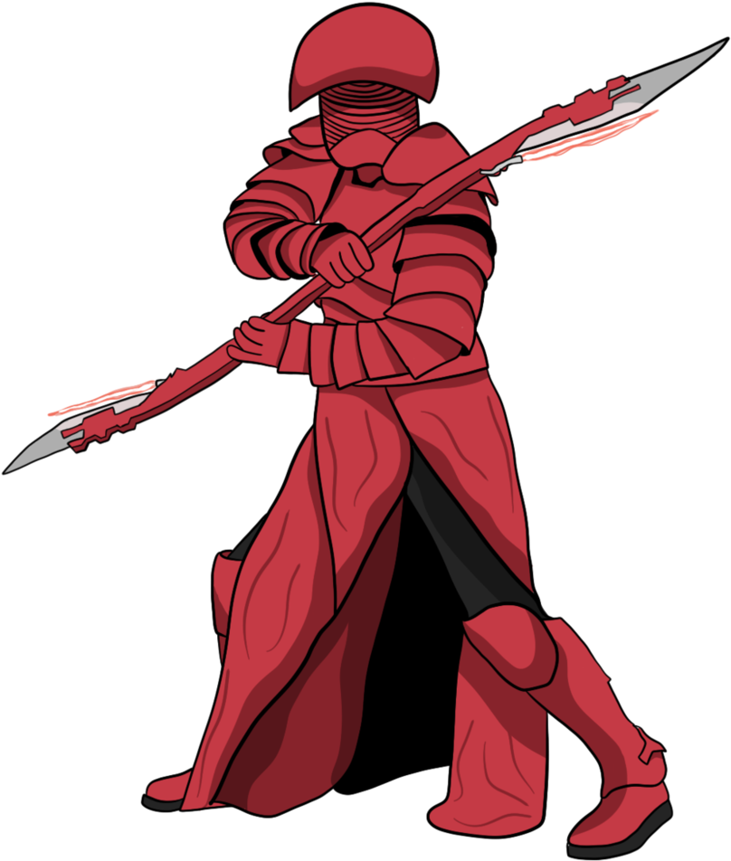The Last Jedi By Lospolltioz On Deviantart Image Stock - Praetorian Guard Star Wars Drawing (829x963), Png Download