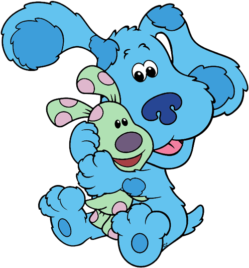Polka Dots Blue, Polka Dots - Blues Clues Art (500x549), Png Download