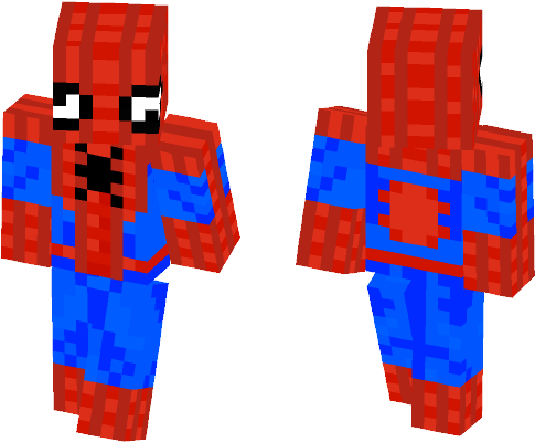 Hypixel Edition - Spiderman Ps4 Skin Minecraft (584x497), Png Download