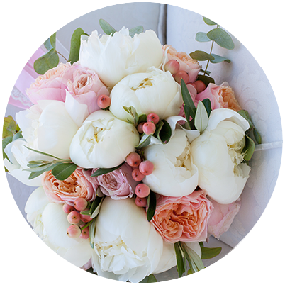 The Best In Wedding Flowers - Transparent Png Flower Cirlce (402x402), Png Download