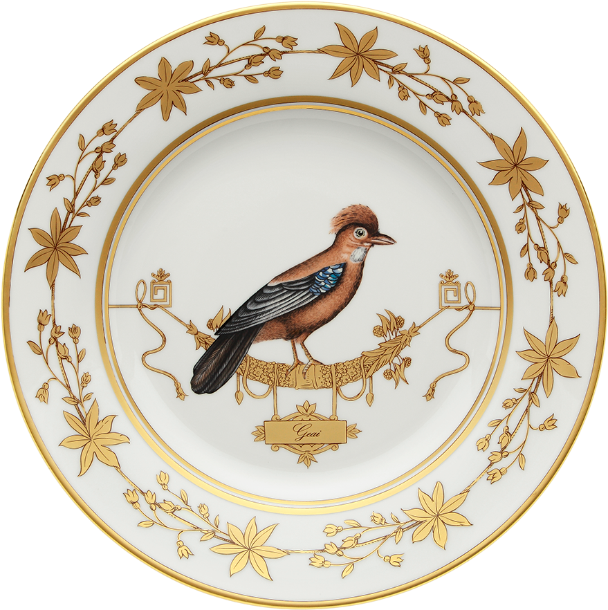 Richard Ginori Voliere Plates Voliere Cou Jaune - Ginori Voliere (917x899), Png Download