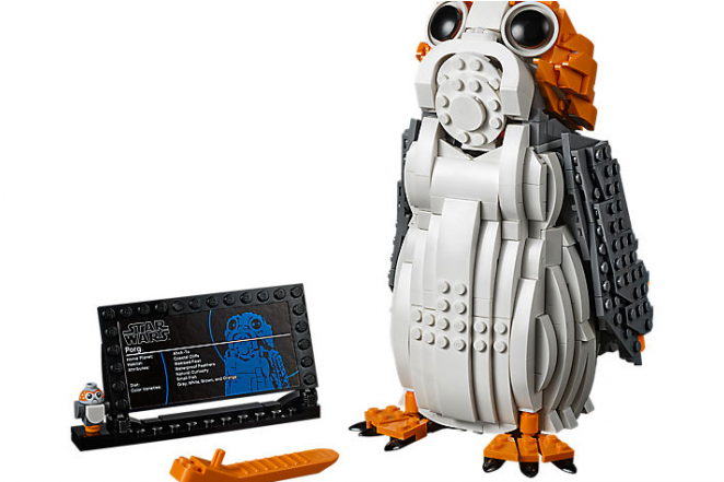 The Last Jedi Porg Lego Set Out Now - Lego Star Wars Porg (880x440), Png Download