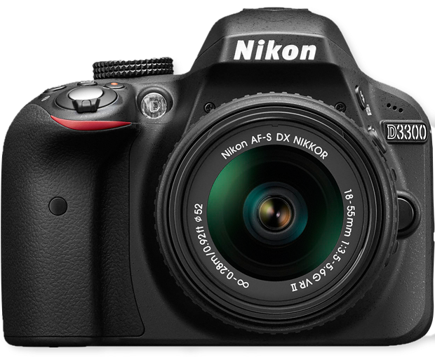 Nikon Camera Dslr D-3300 - Nikon D3300 Kit 18 55mm Vr Af P (619x619), Png Download