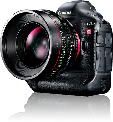 The Canon 1d C Can Capture 4k Image Files To Cf Cards - Canon 4k Camera Dslr (468x508), Png Download