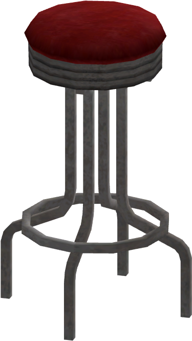 Dinner Stool - Fallout Stool (456x714), Png Download