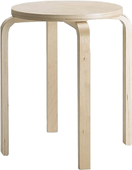 Download - Ikea Frosta - Stool, Birch Plywood (500x500), Png Download
