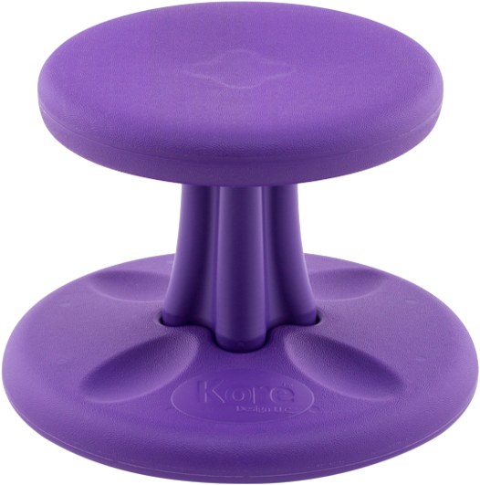 10" Antimicrobial Purple Wobble Toddler Chair - Kore Wobble Chair (580x585), Png Download