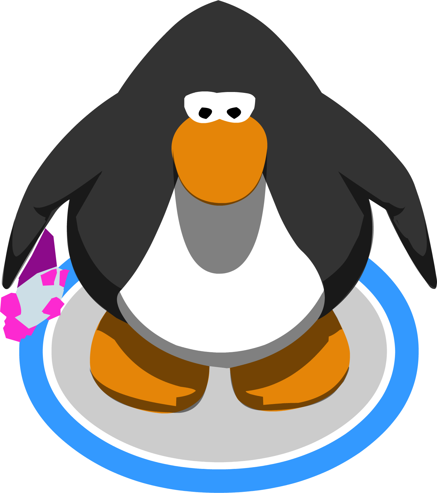 Bubble Ray Gun In-game - Club Penguin Penguin Sprite (1488x1677), Png Download