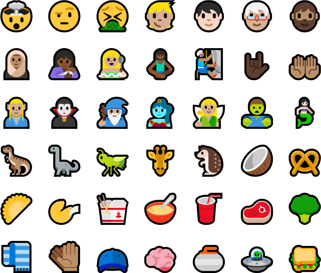New Emoji Included In This Build - Nouveaux Emojis Ios 11 (1344x1152), Png Download