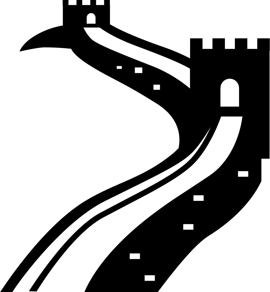 Great Wall Of China - Great Wall Of China Icon (906x980), Png Download