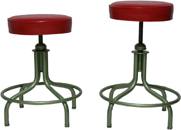 Red Stool 2 - Bar Stool (1000x563), Png Download