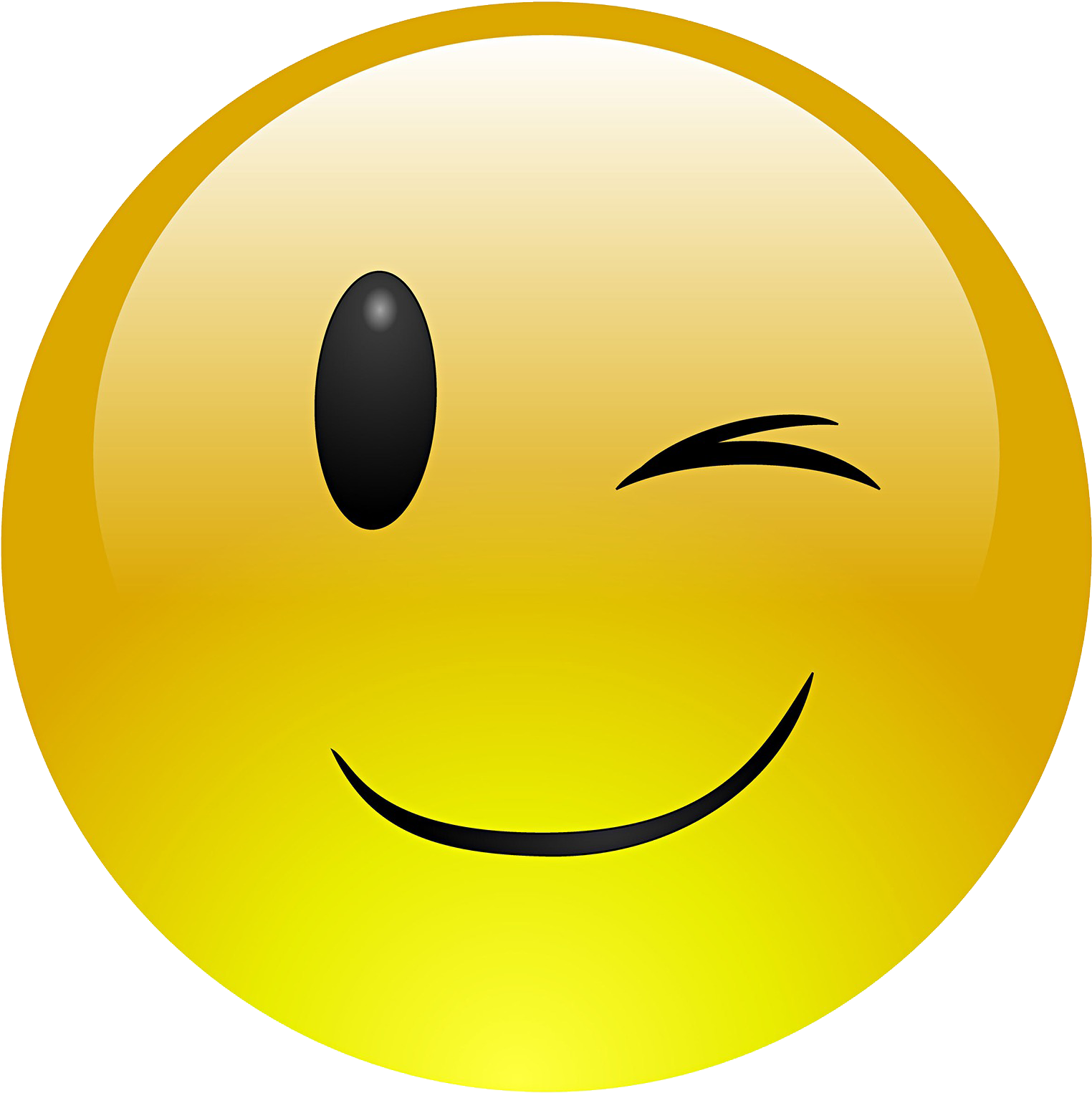 Emoji Face Clipart Wink - Winking Emoji Face (2560x1536), Png Download