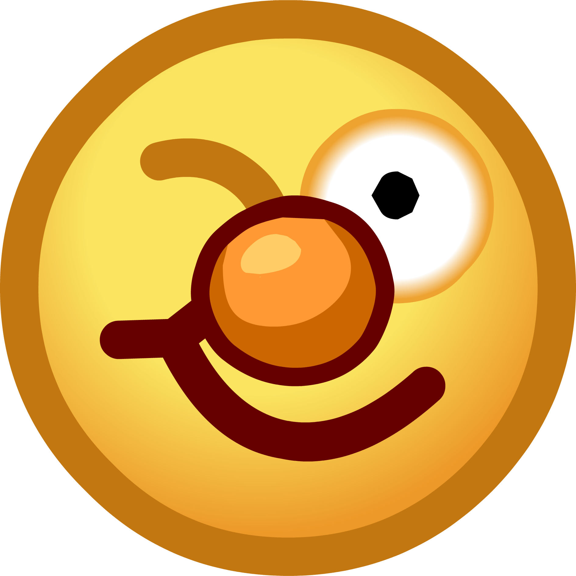 Muppets 2014 Emoticons Wink - Emojis Club Penguin (1890x1892), Png Download