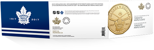 00 Loonie Circulation Coin - Toronto Maple Leafs (570x570), Png Download
