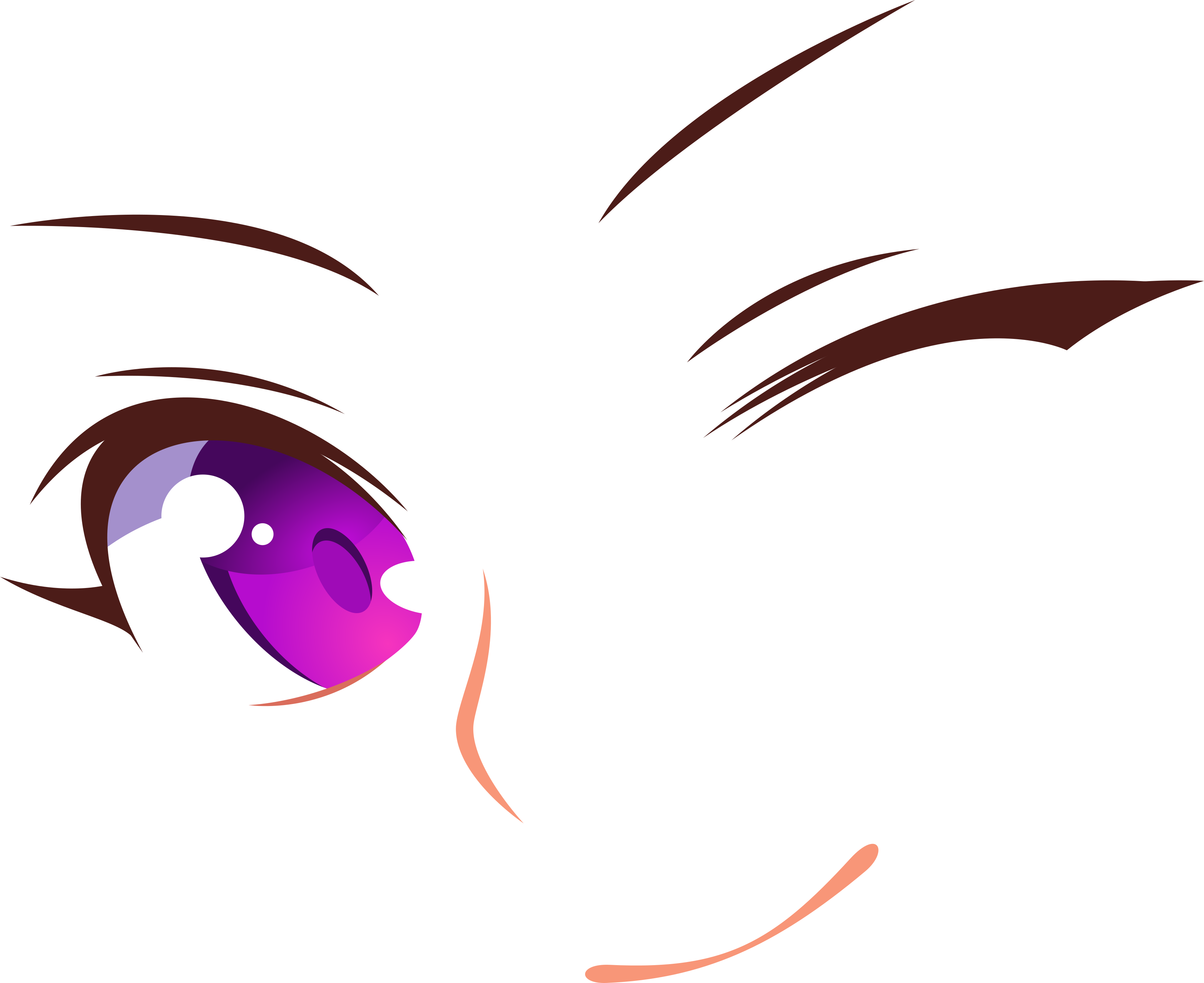 Transparent Stock Anime Eye Images By Mewdoubled On - Anime Girl Eyes Wink (3500x2857), Png Download